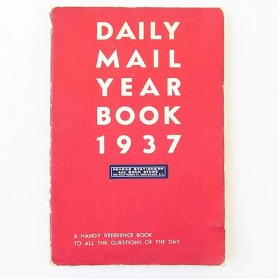 Daily Mail Year Book 1937 Softcover Vintage England/U.K. Almanac - Image 1 of 4