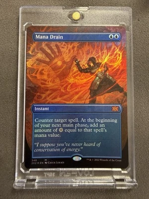 Mana Drain (Borderless) Double Masters 2022 Foil - Image 1 of 2