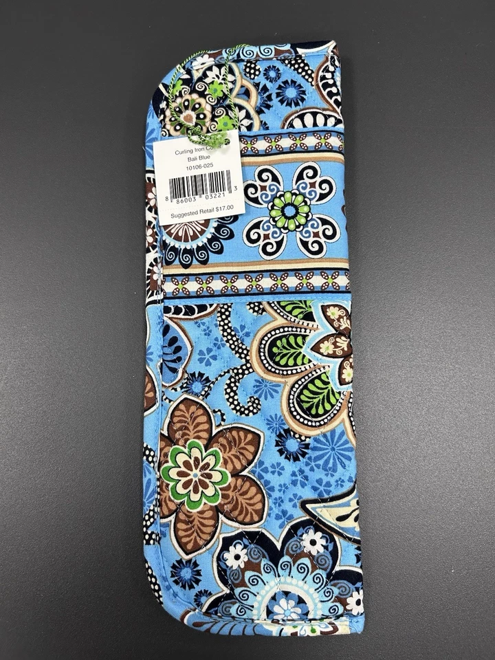 Cubierta de plancha o rizadora Vera Bradley en azul Bali.  Nuevo con etiquetas Foto 1 de 4