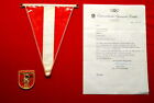 ORIGINAL RARE 1960 SUMMER OLYMPICS FLAG & PATCH AUSTRIA WITH OFFICIAL LETTER LOT
