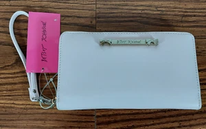 BETSEY JOHNSON Light Pink Faux Leather Zip Clutch Wristlet Wallet $58 NWT - Picture 1 of 6