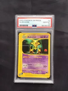 Pokemon Cards: Skyridge Rare: Alakazam 2/144 PSA 10 - Foto 1 di 6
