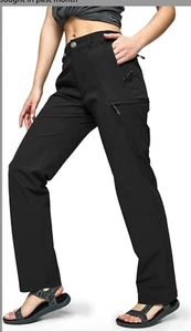 MIER Women's Quick Dry Cargo Pants Lightweight Tactical Hiking Pants w/ 6 Pocket - Picture 1 of 7