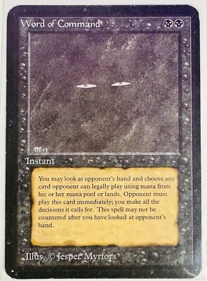 MTG Word of Command Alpha Magic the Gathering - Image 1 of 4