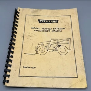 Pettibone Forklift 5528 636 Operators Manual - Picture 1 of 3