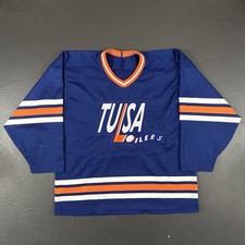 Vintage 90s Tulsa Oilers CHL Bauer Rare Hockey Jersey. Size Large