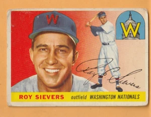 Roy Sievers Washington Nationals 1955 Topps #16 St. Louis Missouri - Picture 1 of 2