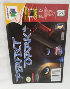 Perfect Dark N64 AUTHENTIC Instruction Manual Nintendo 64 French Canada Canadian - Imagen 1 de 6