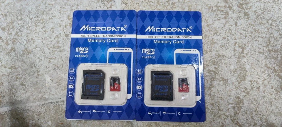 Micro SD microdata 16 gb lotto di 2 schede memoria telefonino videogames pc - Immagine 1 di 1