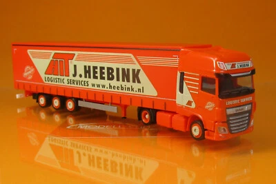 Herpa 313292 DAF XF SSC Lowliner-Gardinenplanen-SZ Heebink 1:87 NEU - Modell - Bild 1 von 2