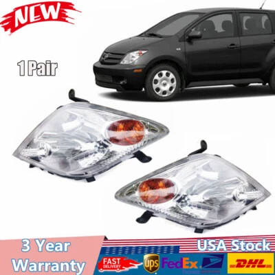 Headlight Lamp Halogen Driver Passenger Pair Set for 2004 2005 2006 Scion xA New - Image 1 of 4