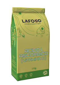 Acido Ascorbico Puro - Vitamina C - 1Kg - E300 - Alimentare -NO OGM- GLUTEN FREE