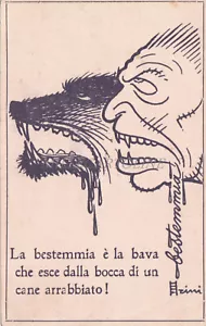 BLASPHEMY IS THE BAVA THAT... - Antiblasphemy Propaganda Postcard - Picture 1 of 2