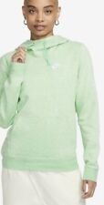 Nike Sportswear Womens Green Oversize Fleece Hooded Hoodie (1X)