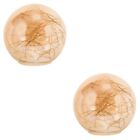  2 Count Glass Globe Lampshade for Hanging Light Household Decor Caliber