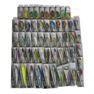 55 un. señuelos de pesca dura crankbait pececito camarón bajo popper rana VIB con caja - Imagen 1 de 11