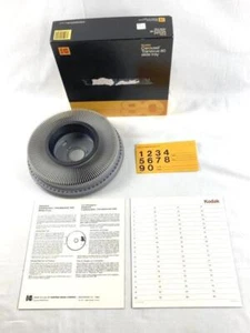 Vintage Kodak Transvue 140 Slide Carousel Tray with Original Box Gray - Picture 1 of 5