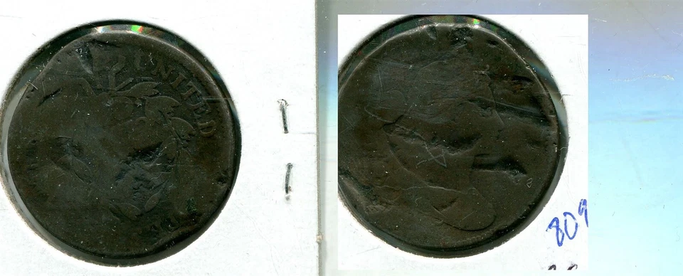 1805 BUSTO DRAPEADO GRANDE CENTAVO TIPO MOEDA AG DANO 8093S - Imagem 1 de 1