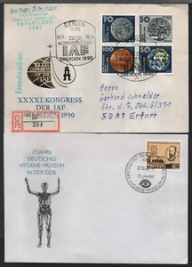 ✔️  GERMANY DDR 2 NICE Commemorative COVERS - Picture 1 of 1