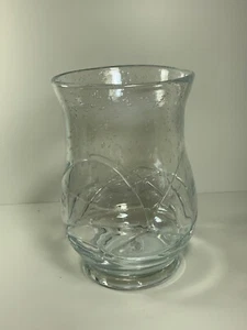Vintage Hand Blown Bubble Glass Art Glass Hurricane/Vase - Picture 1 of 10
