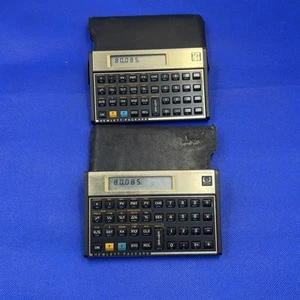 Lot Of (2) Vintage HP 12C Calculators - Tested Working w/ Batteries & Case - Picture 1 of 5