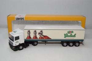 B70 1:50 LION TOYS LION CAR DAF 95 TRUCK WITH TRAILER GROLSCH BEER MIB - Foto 1 di 22