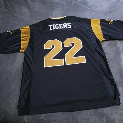 Mizzou Missouri Tigers Majestic Stitch Jersey XL Football #22 - Image 1 of 4