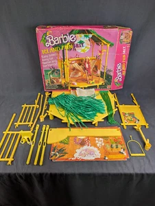 1987 Barbie Island Fun Hut Set In Box Near Complete Vintage Mattel #4414 - Picture 1 of 23