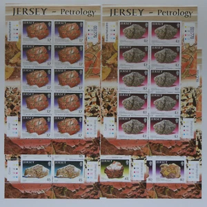 Jersey 2010 Petrology minerals rocks sheets of 10 set SG 1490-1494 MNH mint - Picture 1 of 1
