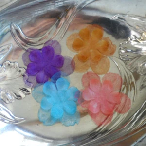 4 PERLES TISSU LÉGER - Mat et Brillant - 3 épaisseurs - 4 COULEURS - 40/65 mm - Foto 1 di 12
