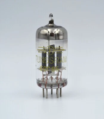 Tubo Tungsram ECC85 NUEVO 1 pieza NOS 6AQ8 6L12 1969 Foto 1 de 4