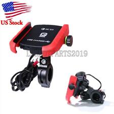 Red Phone Holder USB Charger For Kawasaki VN Vulcan Classic Nomad Drifter 1500