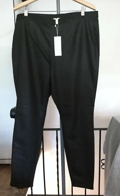 Legging de mezclilla elástico de algodón orgánico recubierto negro Eileen Fisher nuevo con etiquetas 2X Foto 1 de 4