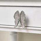 Metallic silver angel wing drawer knob decorative cherub home decor upcycling