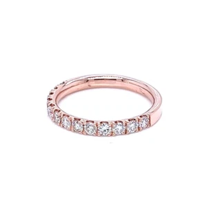 14K Rose Gold Band with 13 Diamonds - Bild 1 von 3