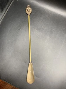 Brass Shoehorn Lion’s Head Solid brass Vintage - Picture 1 of 9