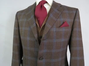 Coppley Hand Tailored Ermenegildo Zegna Italy Kühn Fensterscheibe Sport Mantel 42 R - Bild 1 von 8