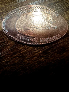 Virgina Museo delle Scienze Marine Moneta Allungata Frantumata Penny Pressato - Foto 1 di 3