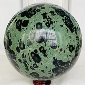 Natürliches Auge Grün Kambaba Jaspis Stromatolith Kristall Kugel Kugel 3200G - Bild 1 von 12