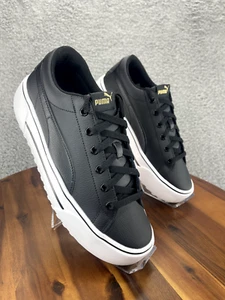 Puma Womens Kaia Platform Sneakers Black White Size 11 382706-01 Casual Shoe - Picture 1 of 12