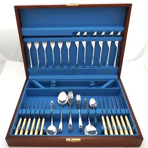 PRIDE Design David Mellor Elkington Silver Service 56 Piece Canteen of Cutlery - Picture 1 of 9