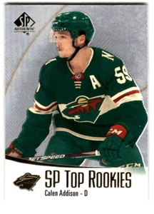 Calen Addison 2021-22 SP Authentic Top Rookies #TR-10 Minnesota Wild - Picture 1 of 2