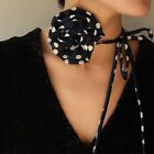 Adjustable Big Rose Clavicle Chain Romantic Bow Necklace  Women