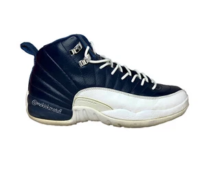 Air Jordan 12 Retro GS Obsidian 2012 Navy White Size 7 7Y 153265 410 Beaters - Picture 1 of 12