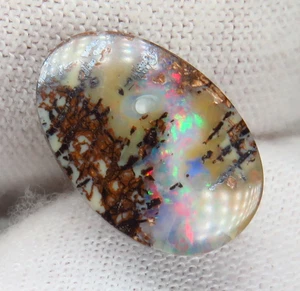 Australian Boulder Wood Replacement Opal 4.57ct Natural Queensland Stone - Bild 1 von 7
