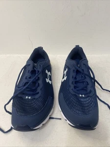 Under Armour Mens Charged Assert 9 3024857-400 Blue Running Shoes Sneakers Sz 10 - Picture 1 of 12