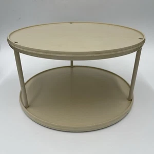 Rubbermaid Lazy Susan 2 Ebenen Rund Gewürzregal Drehteller 2725 Mandel Vintage EUC - Bild 1 von 9