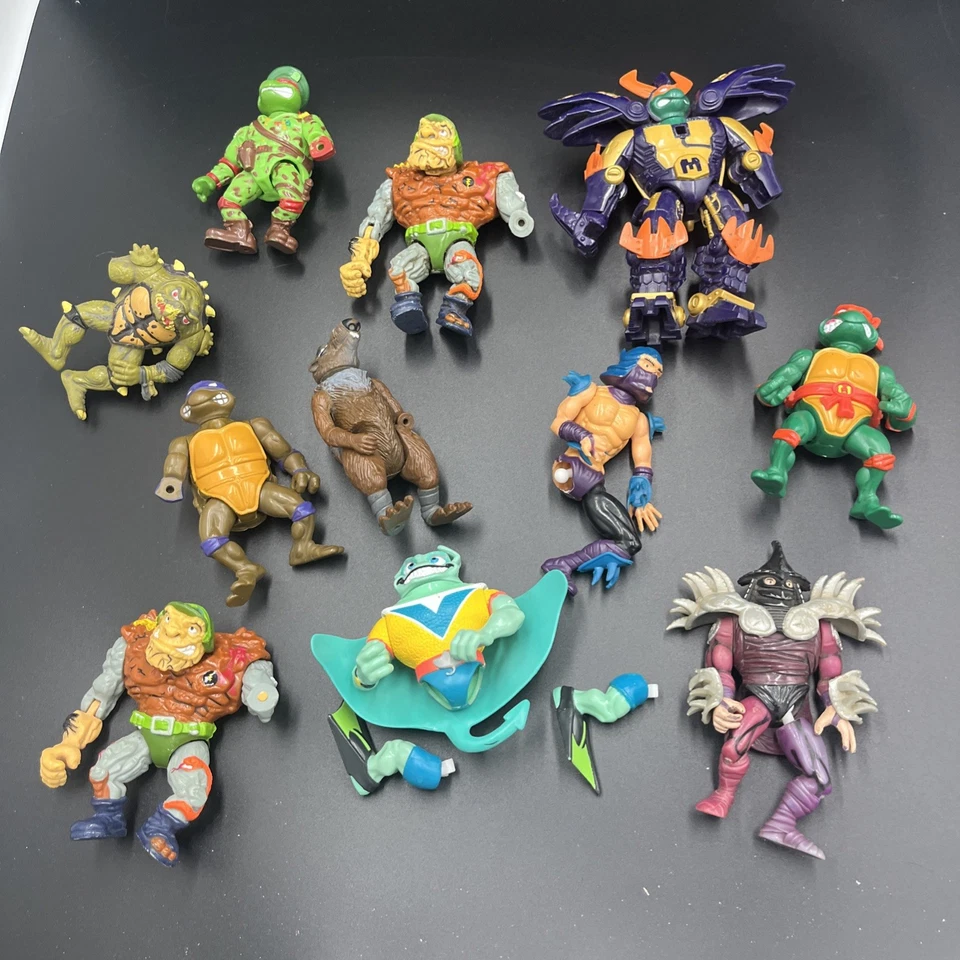 🐢TMNT Parts Lot – Figures, Limbs, Customs, Fodder – Playmates Vintage Mixed Lot - Image 1 of 1