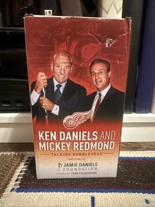 Ken Daniels & Mickey Redmond Detroit Red Wings Hockey Talking Bobblehead - Picture 1 of 7