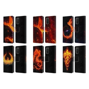OFFICIAL CHRISTOS KARAPANOS PHOENIX LEATHER BOOK CASE FOR SAMSUNG PHONES 1 - Picture 1 of 12